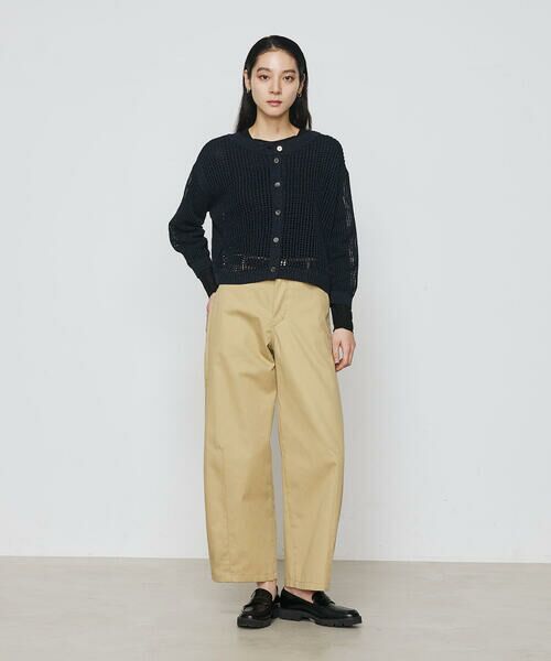 COMME CA PLATINUM / コムサ・プラチナ ニット・セーター | 【2WAY】和紙×peフリーゼヤーン スクエアメッシュカーディガン | 詳細21