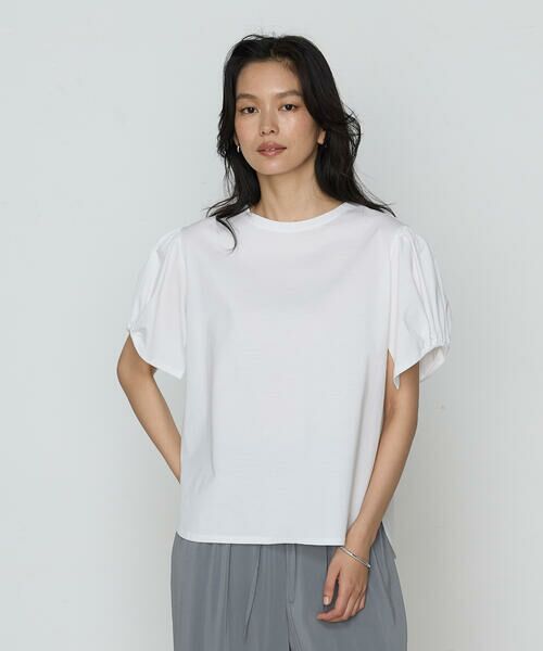 COMME CA PLATINUM / コムサ・プラチナ Tシャツ | アルビ二天竺パフスリーブ Tシャツ | 詳細2