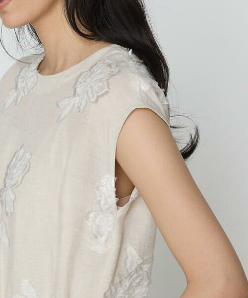 COMME CA PLATINUM / コムサ・プラチナ ロング・マキシ丈ワンピース | フラワージャカード ドレス | 詳細11