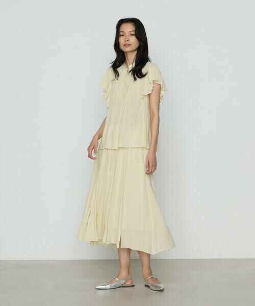 COMME CA PLATINUM / コムサ・プラチナ ロング・マキシ丈スカート | 【セットアップ対応】シャンブレーカッセン スカート | 詳細12