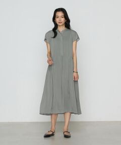 COMME CA PLATINUM / コムサ・プラチナ ロング・マキシ丈ワンピース | シャンブレーカッセン シャツドレス