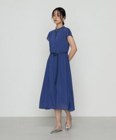 関税・送料込み!【国内発送】DVF Belted Poplin Maxi ワンピース セール】 ビックストライプ すとんワンピース （ロング・マキシ