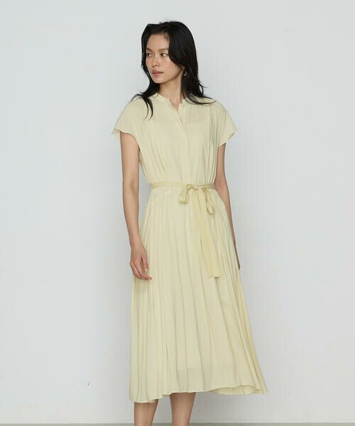 COMME CA PLATINUM / コムサ・プラチナ ロング・マキシ丈ワンピース | シャンブレーカッセン シャツドレス | 詳細19