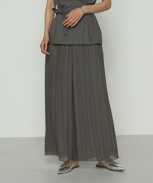 COMME CA PLATINUM / コムサ・プラチナ その他パンツ | シフォン×シャンブレーカッセン リバーシブルパンツ | 詳細4