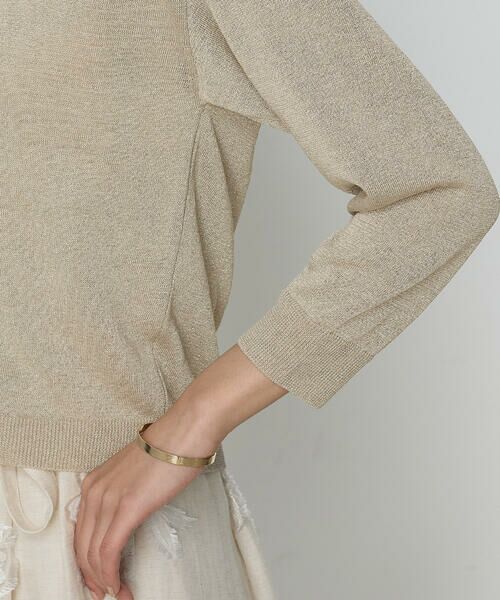 COMME CA PLATINUM / コムサ・プラチナ カーディガン・ボレロ | ラメリネンニット カーディガン | 詳細11