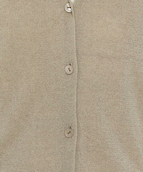 COMME CA PLATINUM / コムサ・プラチナ カーディガン・ボレロ | ラメリネンニット カーディガン | 詳細13