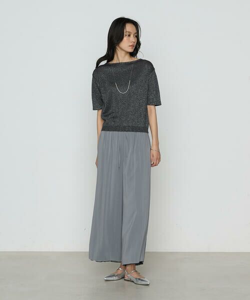 COMME CA PLATINUM / コムサ・プラチナ ニット・セーター | ラメリネンニット プルオーバー | 詳細1