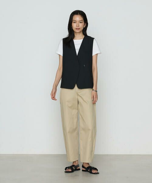 COMME CA PLATINUM / コムサ・プラチナ ベスト | クリアウーリー ジレ | 詳細14