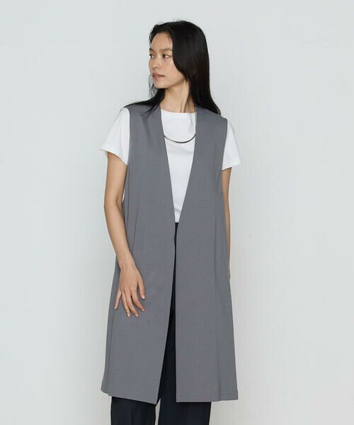 COMME CA PLATINUM / コムサ・プラチナ ベスト | TCポンチ ジレ | 詳細6