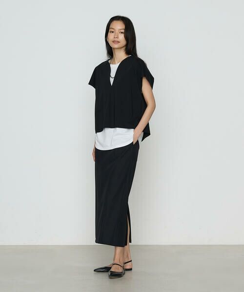 COMME CA PLATINUM / コムサ・プラチナ ロング・マキシ丈スカート | ヴィンテージライトツイル スカート | 詳細14