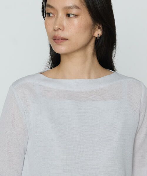 COMME CA PLATINUM / コムサ・プラチナ ニット・セーター | 綿アセテート プルオーバー | 詳細7