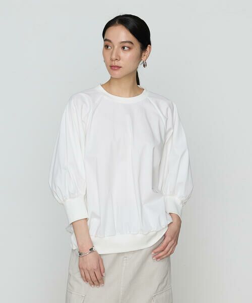 COMME CA PLATINUM / コムサ・プラチナ カットソー | トリコット プルオーバー(01:ホワイト)