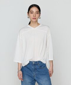 COMME CA PLATINUM / コムサ・プラチナ カットソー | 36Gポリエステル／レーヨン天竺 Vネックカットソー