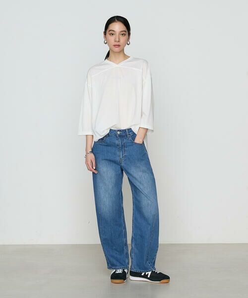 COMME CA PLATINUM / コムサ・プラチナ カットソー | 36Gポリエステル／レーヨン天竺 Vネックカットソー | 詳細3