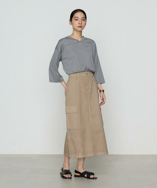 COMME CA PLATINUM / コムサ・プラチナ カットソー | 36Gポリエステル／レーヨン天竺 Vネックカットソー | 詳細17