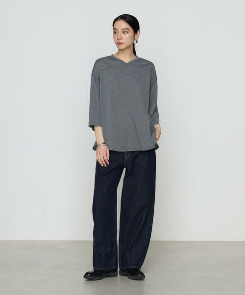 COMME CA PLATINUM / コムサ・プラチナ カットソー | 36Gポリエステル／レーヨン天竺 Vネックカットソー | 詳細20