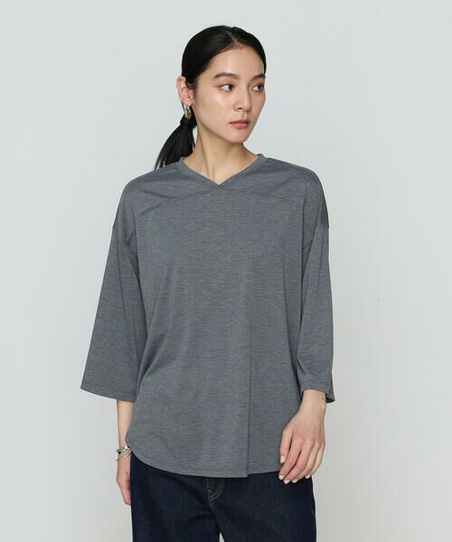COMME CA PLATINUM / コムサ・プラチナ カットソー | 36Gポリエステル／レーヨン天竺 Vネックカットソー | 詳細22