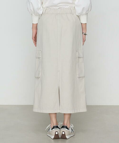 COMME CA PLATINUM / コムサ・プラチナ ロング・マキシ丈スカート | 80ozコットン逆目ツイル ロングスカート | 詳細7