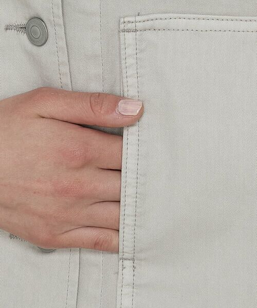 COMME CA PLATINUM / コムサ・プラチナ ブルゾン | 80ozコットン逆目ツイル カバーオール | 詳細9