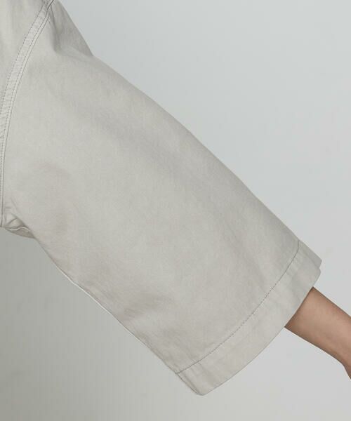 COMME CA PLATINUM / コムサ・プラチナ ブルゾン | 80ozコットン逆目ツイル カバーオール | 詳細10