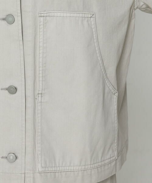 COMME CA PLATINUM / コムサ・プラチナ ブルゾン | 80ozコットン逆目ツイル カバーオール | 詳細12