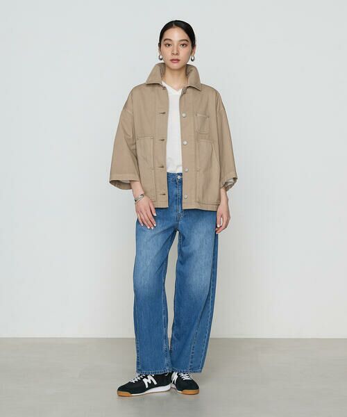 COMME CA PLATINUM / コムサ・プラチナ ブルゾン | 80ozコットン逆目ツイル カバーオール | 詳細15