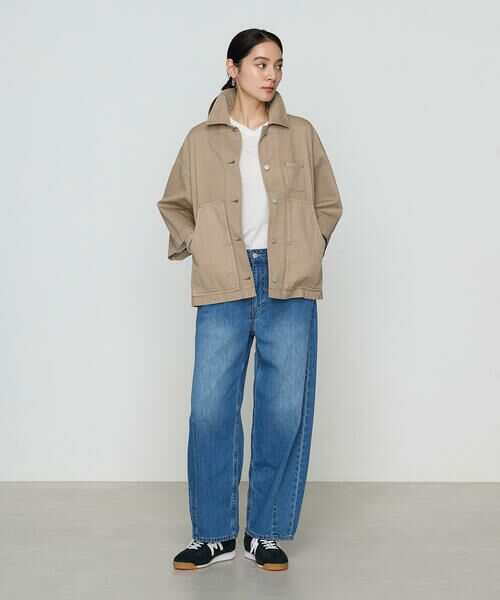 COMME CA PLATINUM / コムサ・プラチナ ブルゾン | 80ozコットン逆目ツイル カバーオール | 詳細16