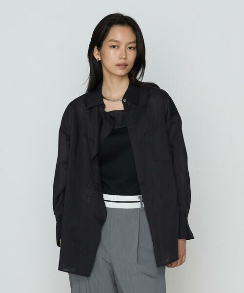 COMME CA PLATINUM / コムサ・プラチナ シャツ・ブラウス | シアーキュプラシルク シャツ | 詳細19