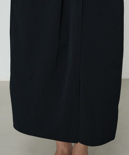 COMME CA PLATINUM / コムサ・プラチナ ロング・マキシ丈ワンピース | ストレッチタフタ シャツドレス | 詳細22