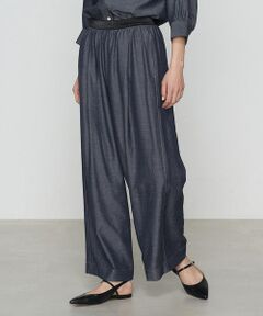 COMME CA PLATINUM / コムサ・プラチナ その他パンツ | オトナシャンブレー タックワイドパンツ