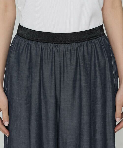 COMME CA PLATINUM / コムサ・プラチナ その他パンツ | オトナシャンブレー タックワイドパンツ | 詳細10