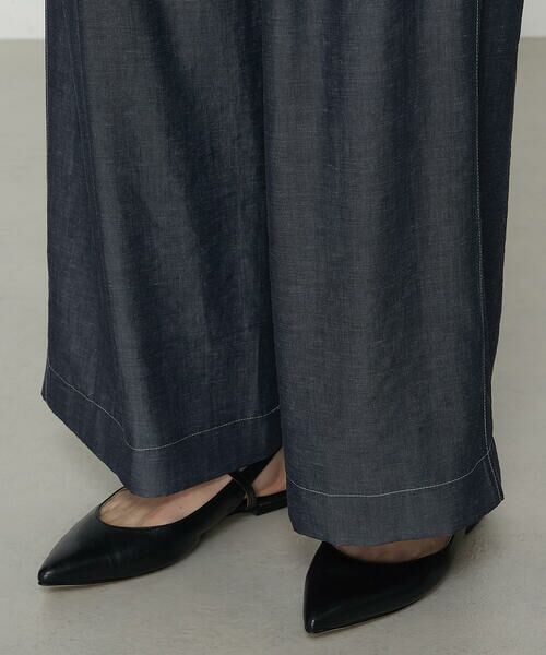 COMME CA PLATINUM / コムサ・プラチナ その他パンツ | オトナシャンブレー タックワイドパンツ | 詳細12