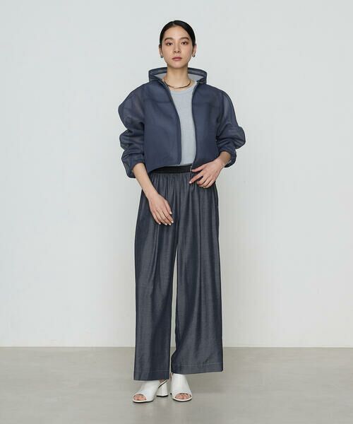 COMME CA PLATINUM / コムサ・プラチナ その他パンツ | オトナシャンブレー タックワイドパンツ | 詳細4