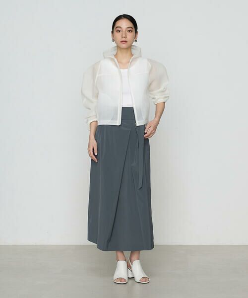 COMME CA PLATINUM / コムサ・プラチナ ブルゾン | ラッセルメッシュダンボール シアーブルゾン | 詳細1