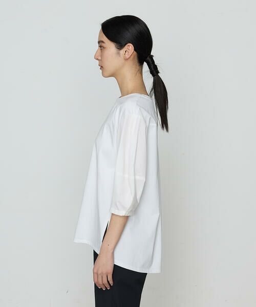 COMME CA PLATINUM / コムサ・プラチナ カットソー | プレーティング天竺 ドッキングプルオーバー | 詳細6