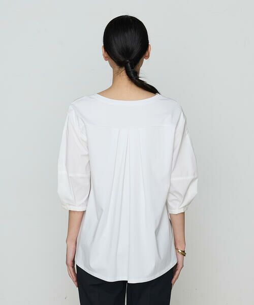 COMME CA PLATINUM / コムサ・プラチナ カットソー | プレーティング天竺 ドッキングプルオーバー | 詳細7