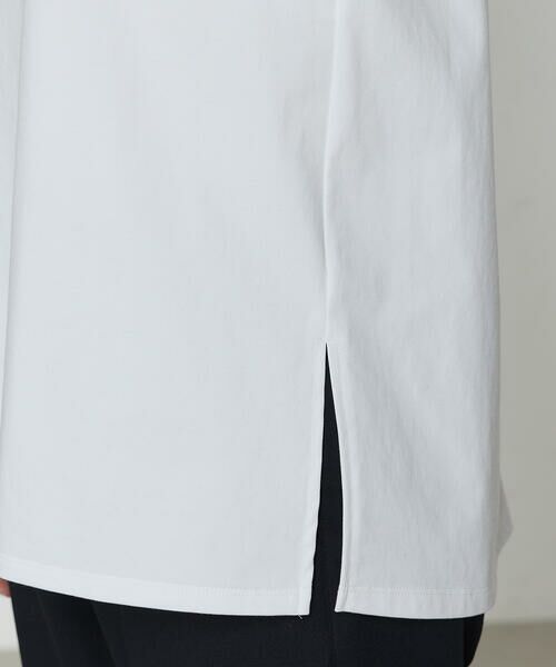 COMME CA PLATINUM / コムサ・プラチナ カットソー | プレーティング天竺 ドッキングプルオーバー | 詳細11