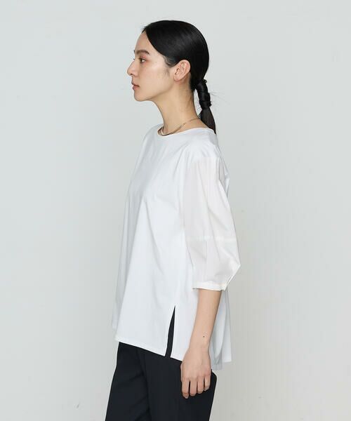 COMME CA PLATINUM / コムサ・プラチナ カットソー | プレーティング天竺 ドッキングプルオーバー | 詳細3