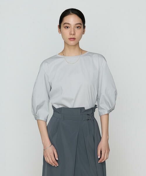 COMME CA PLATINUM / コムサ・プラチナ カットソー | プレーティング天竺 ドッキングプルオーバー | 詳細16