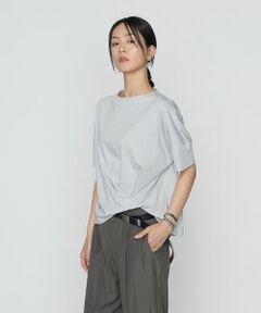 COMME CA PLATINUM / コムサ・プラチナ カットソー | プレーティング天竺 ワンタックプルオーバー