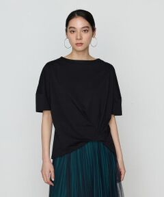 COMME CA PLATINUM / コムサ・プラチナ カットソー | プレーティング天竺 ワンタックプルオーバー