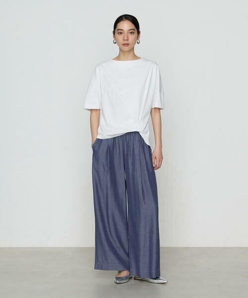 COMME CA PLATINUM / コムサ・プラチナ カットソー | プレーティング天竺 ワンタックプルオーバー | 詳細1