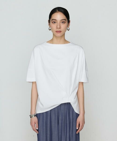COMME CA PLATINUM / コムサ・プラチナ カットソー | プレーティング天竺 ワンタックプルオーバー | 詳細4