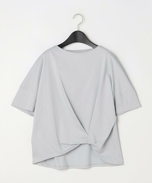 COMME CA PLATINUM / コムサ・プラチナ カットソー | プレーティング天竺 ワンタックプルオーバー(33:グレー系)