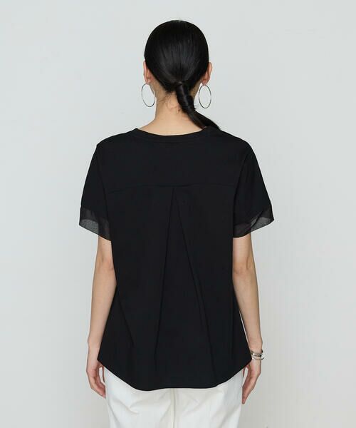 COMME CA PLATINUM / コムサ・プラチナ Tシャツ | プレーティング天竺 袖シアーTシャツ | 詳細11