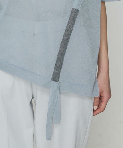 COMME CA PLATINUM / コムサ・プラチナ ニット・セーター | オーガニックコットン×リサイクルPe ドローストリングシアーセーター | 詳細20