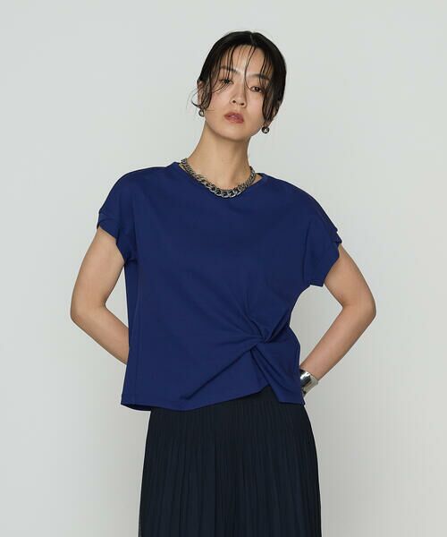 COMME CA PLATINUM / コムサ・プラチナ カットソー | コットン強撚ポンチ デザインタックシャツ | 詳細29