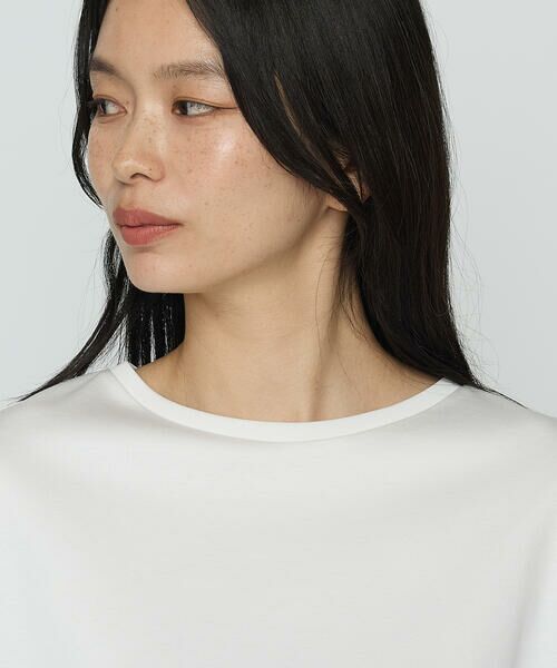 COMME CA PLATINUM / コムサ・プラチナ Tシャツ | コットン強撚ポンチ ショルダータックTシャツ | 詳細9
