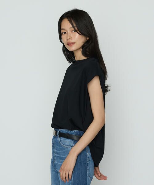 COMME CA PLATINUM / コムサ・プラチナ Tシャツ | コットン強撚ポンチ ショルダータックTシャツ | 詳細15