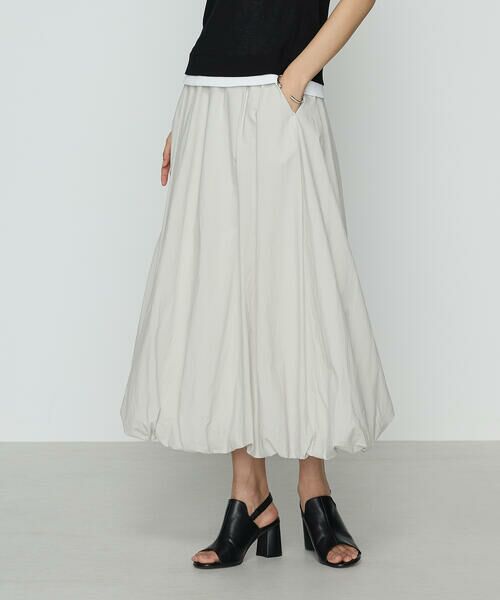 COMME CA PLATINUM / コムサ・プラチナ ロング・マキシ丈スカート | タイプライター バルーンスカート | 詳細3